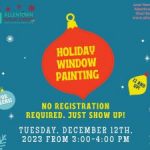 Holiday Window Painting for Teens