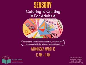 Sensory Coloring and Crafting for Adults