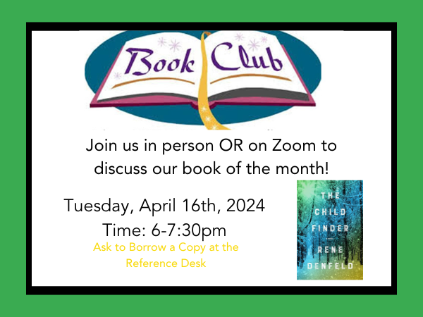 Adult Book Club: April