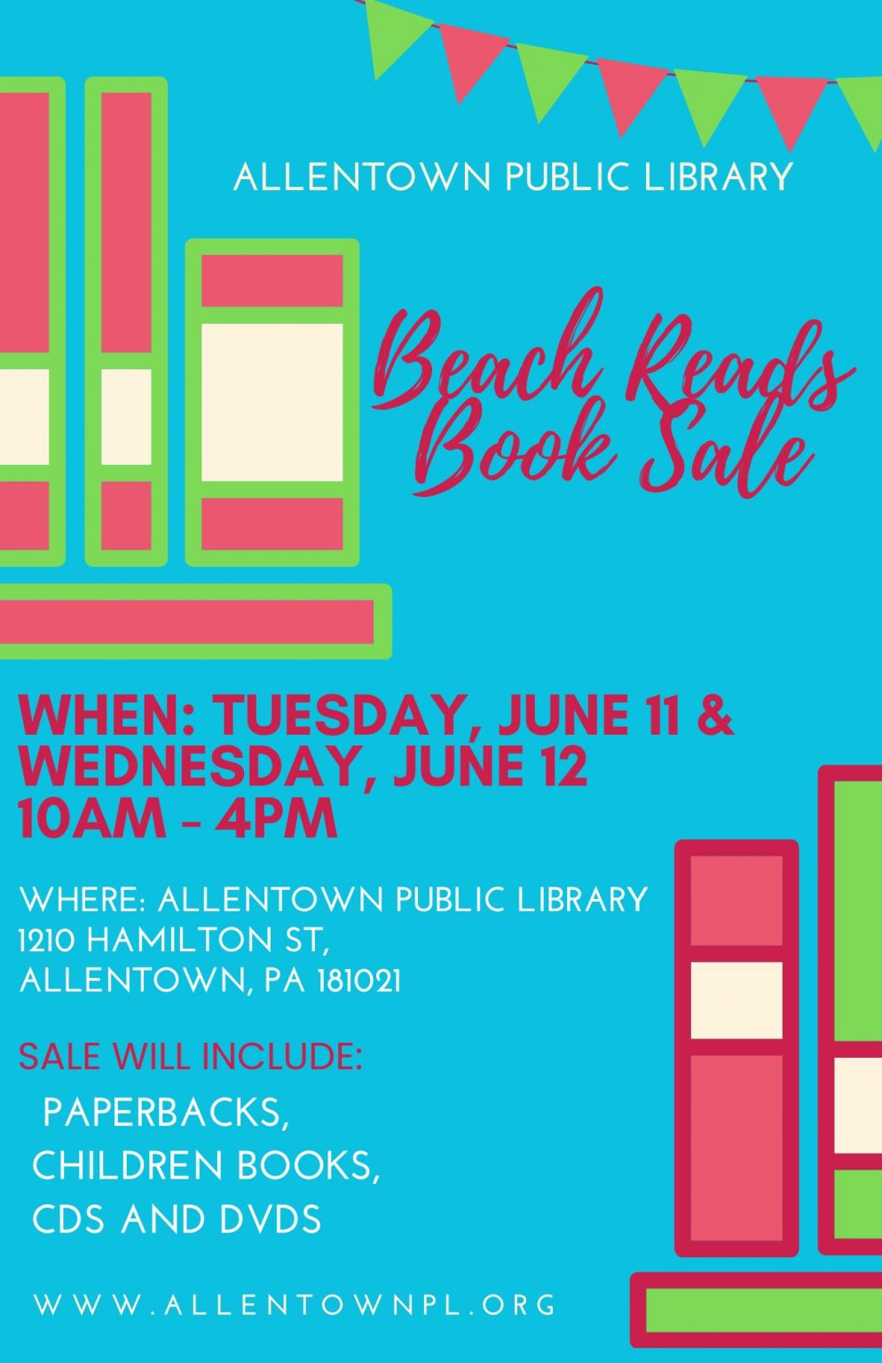 Beach Reads Book Sale Allentown Public Library