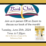 Adult Book Club: June