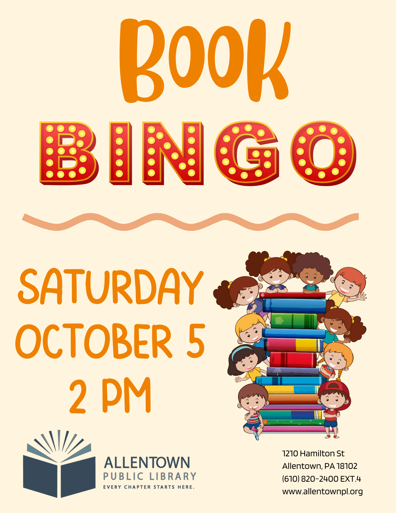 Book Bingo Allentown Public Library