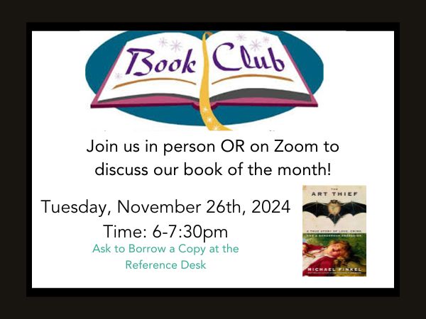 Adult Book Club - November