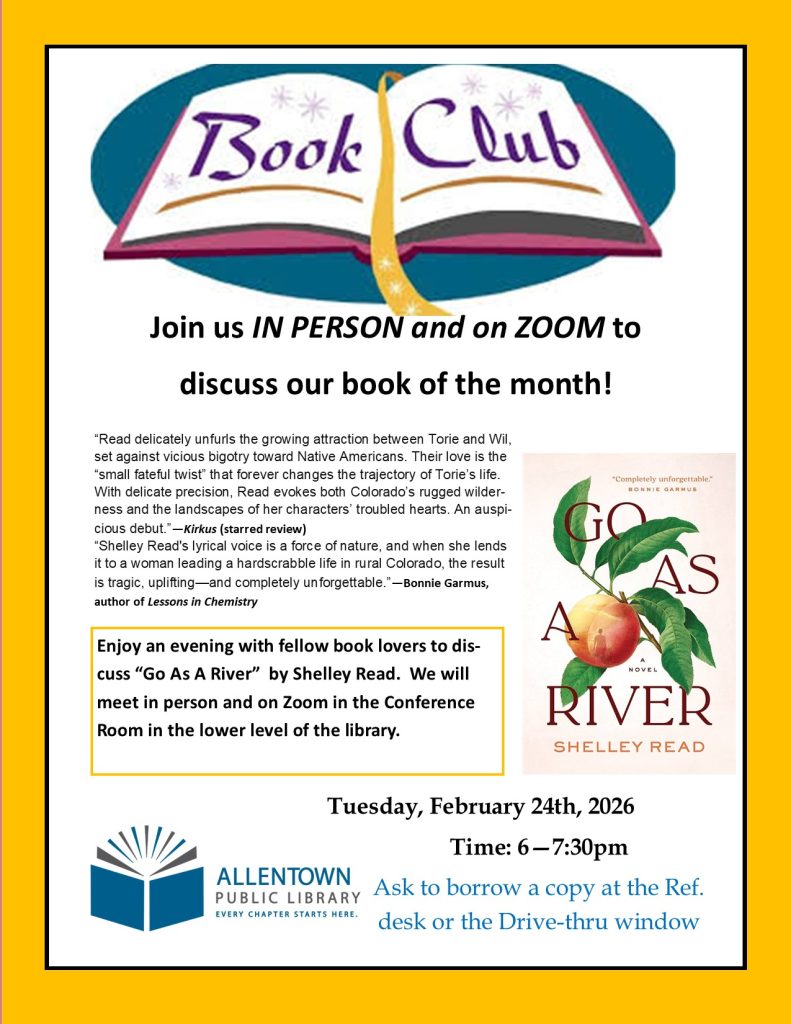 Adult Book Club Flyer