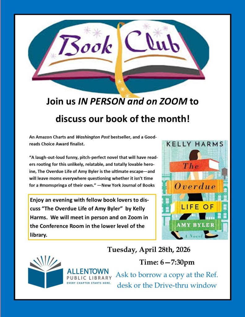 Adult Book Club: April Flyer