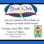 Adult Book Club: April