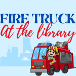 Fire Truck at the Library