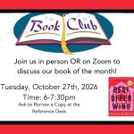 Adult Book Club: October