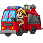 Firetruck at the Library!